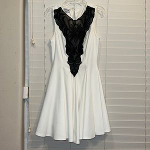 Black & White Bebe Mini Dress
